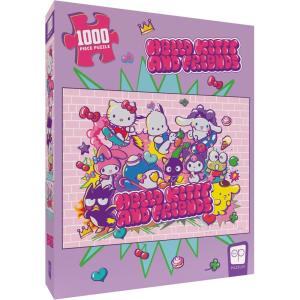 Hello Kitty and Friends “Tokyo Skate” 1,000 Piece Jigsaw Puzzle | Collectible Puzzle Artwork Featuring Hello Kitty, Pochacco, Keroppi & More | Officially-Licensed Sanrio Puzzle & Merchandise