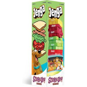 Jenga: Scooby-Doo Edition | Build The Sandwich Tower for Shaggy & Scooby | Based on Classic Cartoon Franchise Scooby Doo | Collectible Jenga Game | Unique Gameplay with Custom Dice