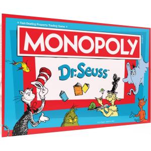 Monopoly: Dr. Seuss | Buy, Sell, Trade Dr. Seuss Books | Collectible Classic Monopoly Game Featuring Custom Game Board & Artwork | Officially-Licensed Dr. Seuss Game & Merchandise