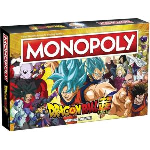 Monopoly Dragon Ball Super | Recruit Legendary Warriors Goku, Vegeta and Gohan | Official Dragon Ball Z Anime Series Merchandise | Themed Monopoly Game