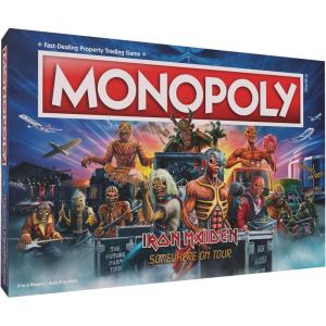 Monopoly Iron Maiden | Play as Bruce’s Lantern, Guitar Amp Stack, Nicko’s Drum Kit, and More | Officially Licensed Collectible Game Honoring British Classic Heavy Metal Icons