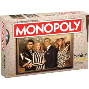 Monopoly Schitt’s Creek | Game Tokens Include Bebe Crow, Patrick’s Guitar, Rosebud Motel Key & More | Officially Licensed and Collectible Monopoly Game Based on Award Winning Series Schitt’s Creek