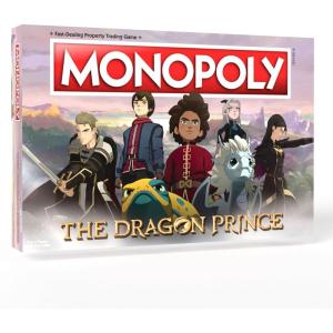 Monopoly: The Dragon Prince | Buy, Sell, Trade Characters Such as Ezran, Rayla, and Callum from The Netflix Series | Classic Monopoly Game | Officially-Licensed The Dragon Prince Merchandise