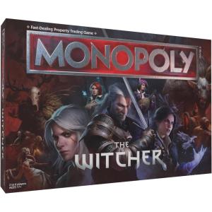 Monopoly The Witcher | Play as Crystal Skull, Flaming Book, Kaer Morhen, Lute and More | Officially Licensed Collectible Game Based On Popular Video Game Franchise