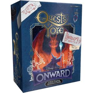 Quests of Yore: Barley’s Edition | Role Playing Board Game Featured in Disney Pixar Onward Film | Officially Licensed Pixar Game | Featuring RPG Elements with Quest Master & D4, D6, D8, and D12 Dice