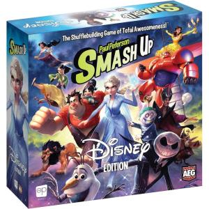 Smash Up: Disney Edition | Featuring Disney Characters from Frozen, Big Hero 6, The Lion King, Aladdin, The Nightmare Before Christmas, & More | Standalone Smash Up Game