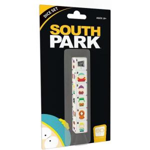 South Park Dice Set | Collectible d6 Dice Featuring South Park Sign, Eric Cartman, Stan Marsh, Kyle Broflovski, Kenny McCormick, and Leopold Butters Stotch | Officially Licensed 6-Sided Dice