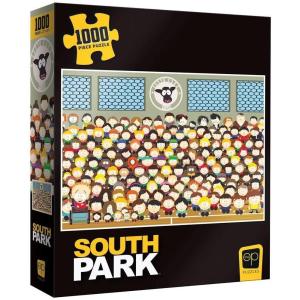 South Park Go Cows 1000 Piece Jigsaw Puzzle | Collectible Puzzle Featuring Familiar South Park Characters in The School Gymnasium | Officially Licensed Comedy Central and South Park Merchandise