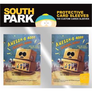 South Park Premium Card Sleeves | 100 Oversized Sleeves Fit Standard Playing & Collector Cards | Awesom-O Robot Back Artwork