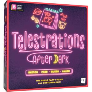 Telestrations: After Dark 8 Player 2nd Edition Board Game, Adults-Only Laugh Out Loud Must Have Party Game, Sketch What You Read & Guess What You Saw, New Look, Same NSFW Fun, 4-8 Players, Ages 18+