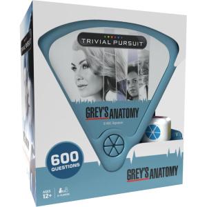 Trivial Pursuit Grey’s Anatomy, Trivia Game from The Hit Hospital Drama TV Series, 600 Questions & Die in Travel Container, Officially Licensed Grey’s Anatomy Merchandise & Collectible