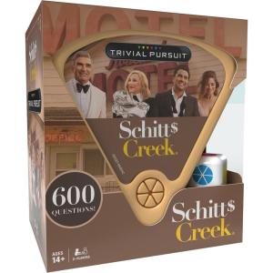 Trivial Pursuit Schitt’s Creek Edition | Trivia Game Questions from Schitt’s Creek | 600 Questions & Die in Travel Container | Officially Licensed Schitt’s Creek Game