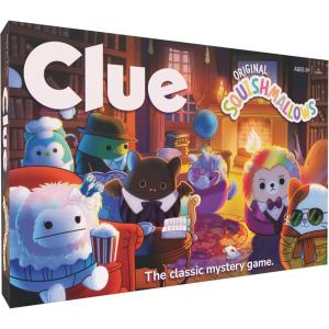 USAOPOLY CLUE: Squishmallows Board Game| Official Squishmallows Merchandise | Collectible Clue Game Featuring Cam, Emily, Leonard, Lola and More
