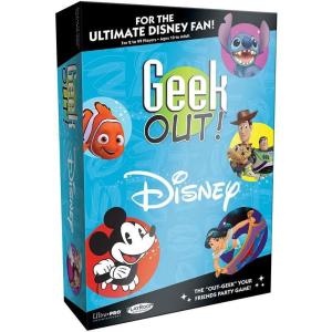 USAOPOLY Geek Out! Disney Party Game | Enchanting Version of Popular Geek Out Board Game | A Trivia Bluffing Game Featuring Favorite Disney Characters | Perfect for Fun Family Board Game Night |