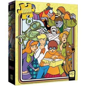 USAOPOLY Scooby-Doo Those Meddling Kids 1000 Piece Jigsaw Puzzle | Officially Licensed Scooby-Doo Merchandise | Collectible Puzzle Featuring Scooby-Doo, Shaggy, Velma, Daphne and Fred, Yellow