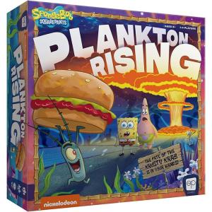 USAOPOLY Spongebob: Plankton Rising Cooperative Dice and Card Game | Featuring Artwork & Characters from Nickelodeon’s Spongebob Squarepants Cartoon | Officially Licensed Spongebob Game