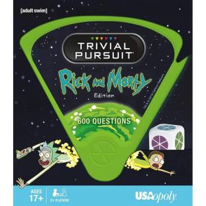 USAopoly, Inc. Trivial Pursuit Rick & Morty – Quick Play Version | Trivia Questions Based On The Adult Swim Show Rick & Morty | Officially Licensed Rick & Morty Game
