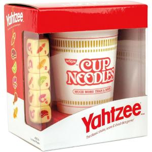 YAHTZEE Cup Noodles | Collectible Yahtzee Game Made to Look Like Iconic Ramen Meal with Custom Dice | Travel Yahtzee Game & Dice Game