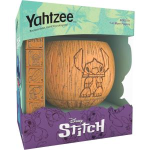 YAHTZEE: Disney Stitch, Collectible Tiki Style Dice Cup, Classic Dice Game Based on Disney’s Lilo & Stitch, Great for Family Night, Officially Licensed Disney Game & Merchandise