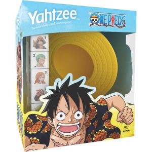 YAHTZEE: One Piece, Collectible Monkey D. Luffy Straw Hat Dice Cup, Classic Dice Rolling Game Based on The Anime Series, Great for Family Game Nights, Officially-Licensed One Piece Game & Merchandise