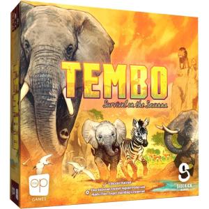 Tembo: Survival On The Savanna Board Game, Guide Your Elephant Herd Across Dangerous Terrain, A Cooperative Strategic Game for Families and Adults, Solo Campaign Included, 1-4 Players, Ages 10+