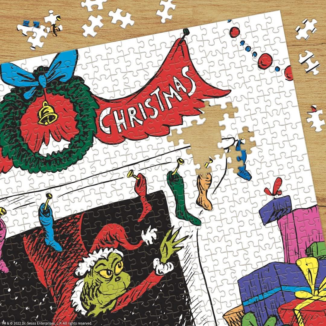 image:imageDr Seuss Merry Grinchmas 1000 Piece Jigsaw Puzzle Collectible Puzzle Featuring The Grinch Artwork Celebrating Classic Childrens Book OfficiallyLicensed Dr Seuss Puzzle amp Merchandise
