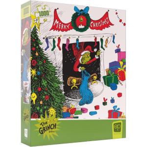 Dr. Seuss “Merry Grinchmas” 1000 Piece Jigsaw Puzzle | Collectible Puzzle Featuring The Grinch | Artwork Celebrating Classic Children’s Book | Officially-Licensed Dr. Seuss Puzzle & Merchandise