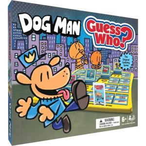 Guess WHO? Dogman Board Game, Featuring Lil’ Petey, Piggy and More, Family-Friendly Children’s Mystery Game of Deduction, 2 Players, Ages 6 & Up, Officially Licensed Merchandise & Collectible