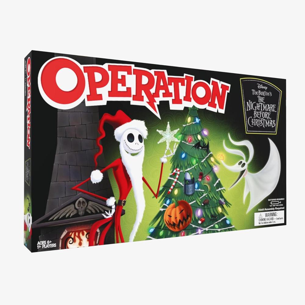 image:imageOperation Disney The Nightmare Before Christmas Board Game Featuring Jack Skellington amp Zero Classic Tactile Collectible Family Game for Halloween Christmas or Fans of This Tim Burton Classic