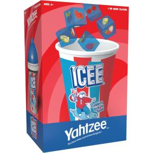 YAHTZEE: ICEE Edition, Exclusive Collectible Cup Shaker, Roll the Dice Featuring Your Favorite Flavors Cherry, Blue Rasberry & More, Classic Dice Rolling Game, Officially Licensed ICEE Company Game