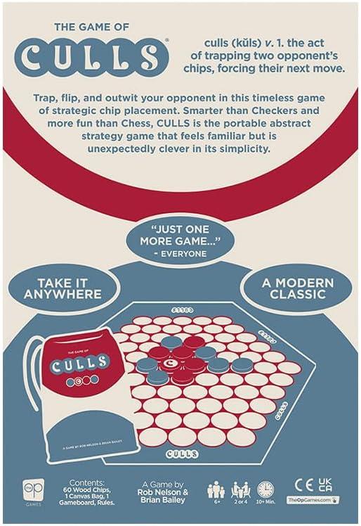 image:imageCULLS an Abstract Strategy Board Game Smarter Than Checkers and More Fun Than Chess A Travel Friendly Quick Thinking Tactics Game for Ages 6 amp Up 24 Player Family Game 10 Minutes Play Time