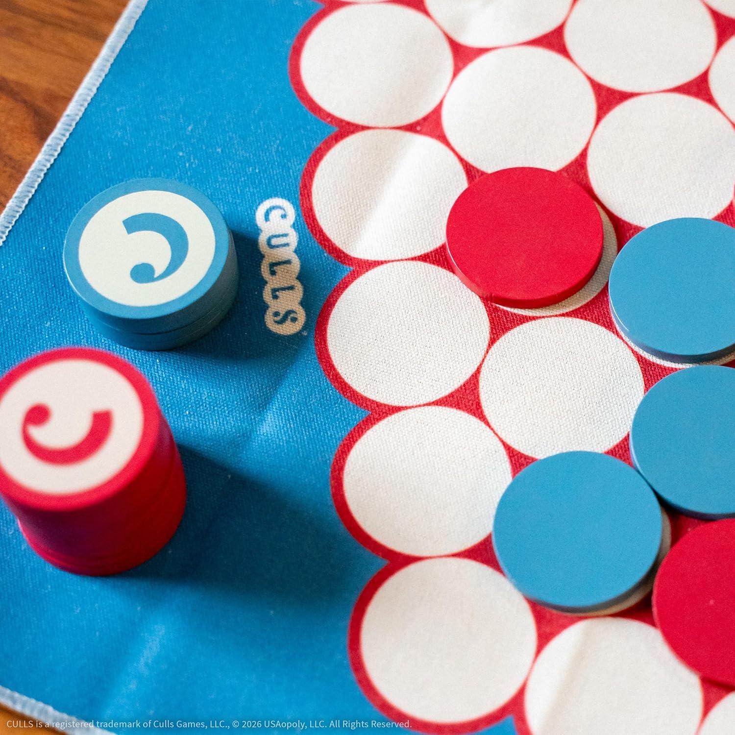 image:imageCULLS an Abstract Strategy Board Game Smarter Than Checkers and More Fun Than Chess A Travel Friendly Quick Thinking Tactics Game for Ages 6 amp Up 24 Player Family Game 10 Minutes Play Time