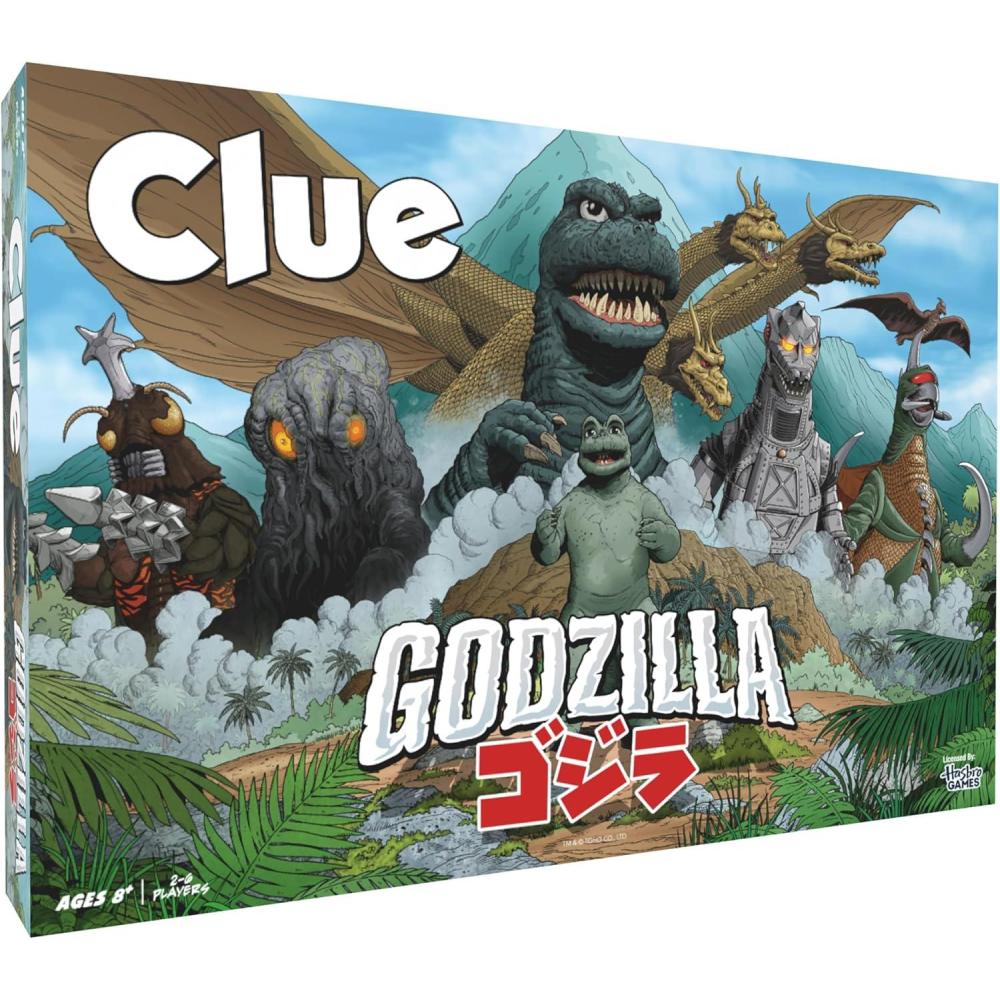 image:imageCLUE Godzilla Board Game Solve Who Kidnapped Minilla Identify Which Kaiju amp Villain Group are Behind It Explore Iconic Like Monster Island amp Tokyo Official TOHO Co Merchandise amp Collectible